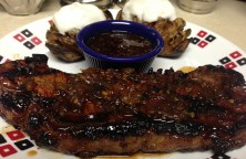 Hasselback Potatoes and Steak